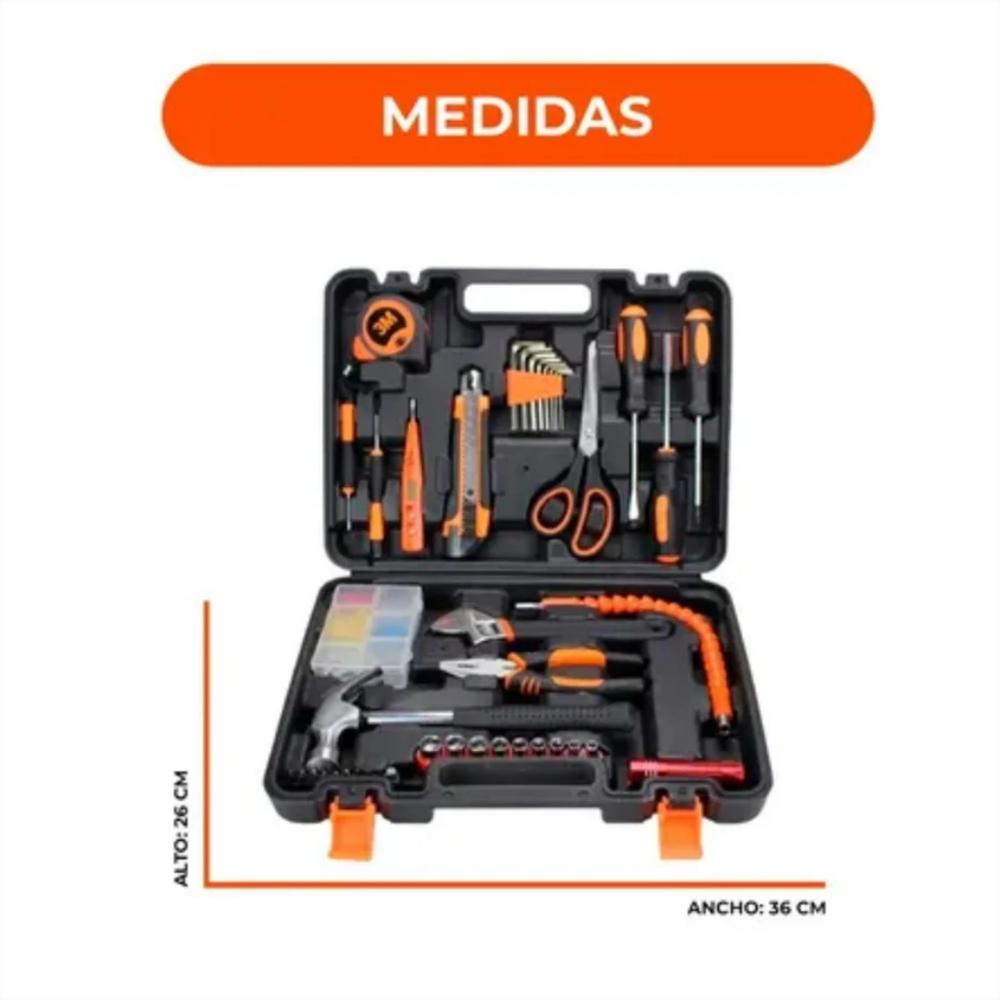 Kit Caja De Herramientas + Caja De Transporte 50 Piezas img #3