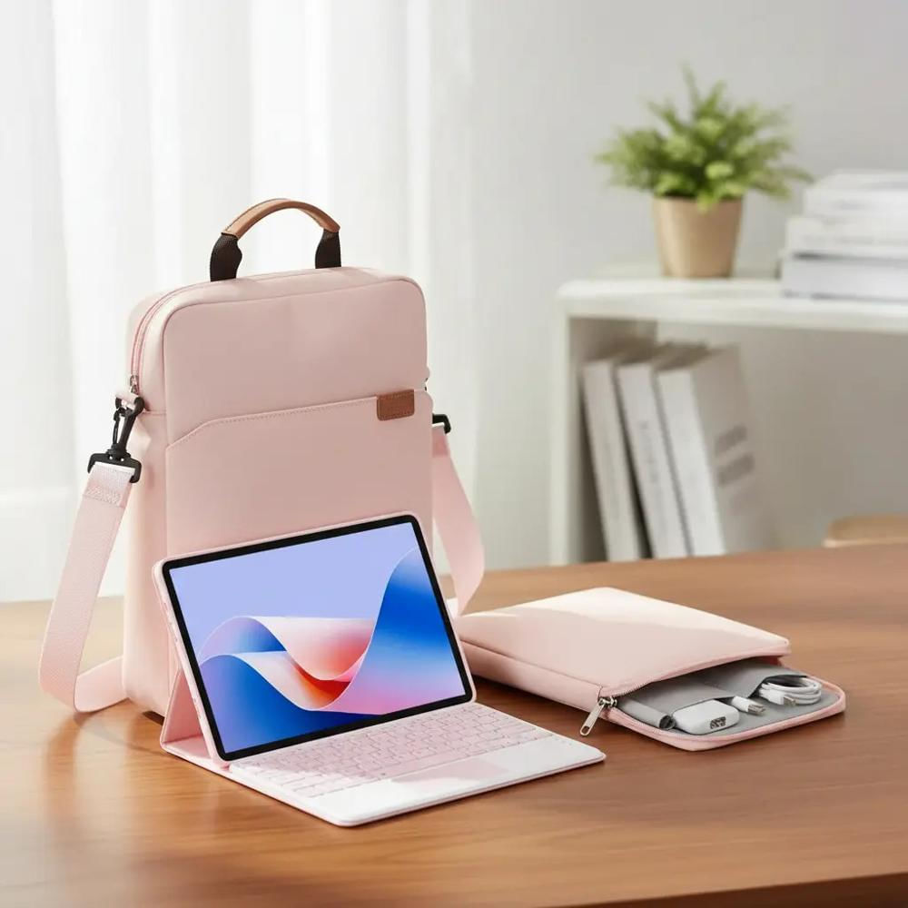 Estuche Teclado Trackpad Paraipad Pro 11 M5 2025 Rosa+Bolso img #6