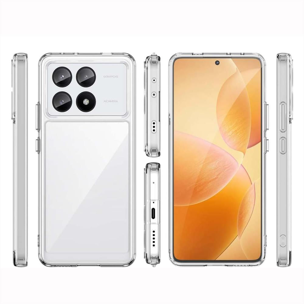Funda Rígida Transparente Antichoque + Hidrogel Hd Para Xiaomi Poco X6 Pro img #5