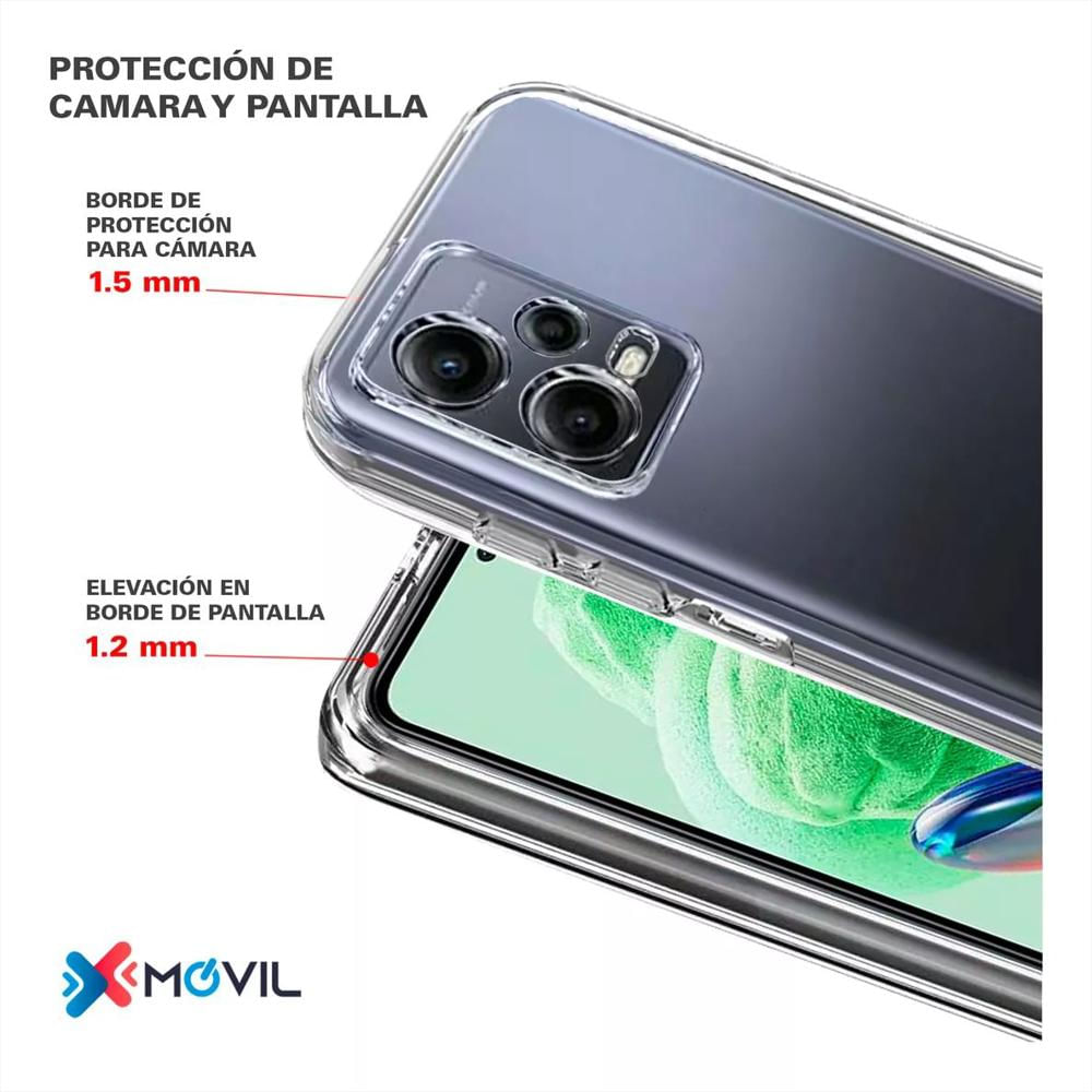 Funda Rígida Transparente Antichoque + Vidrio Para Xiaomi Redmi Note 12 ( 5G ) img #4