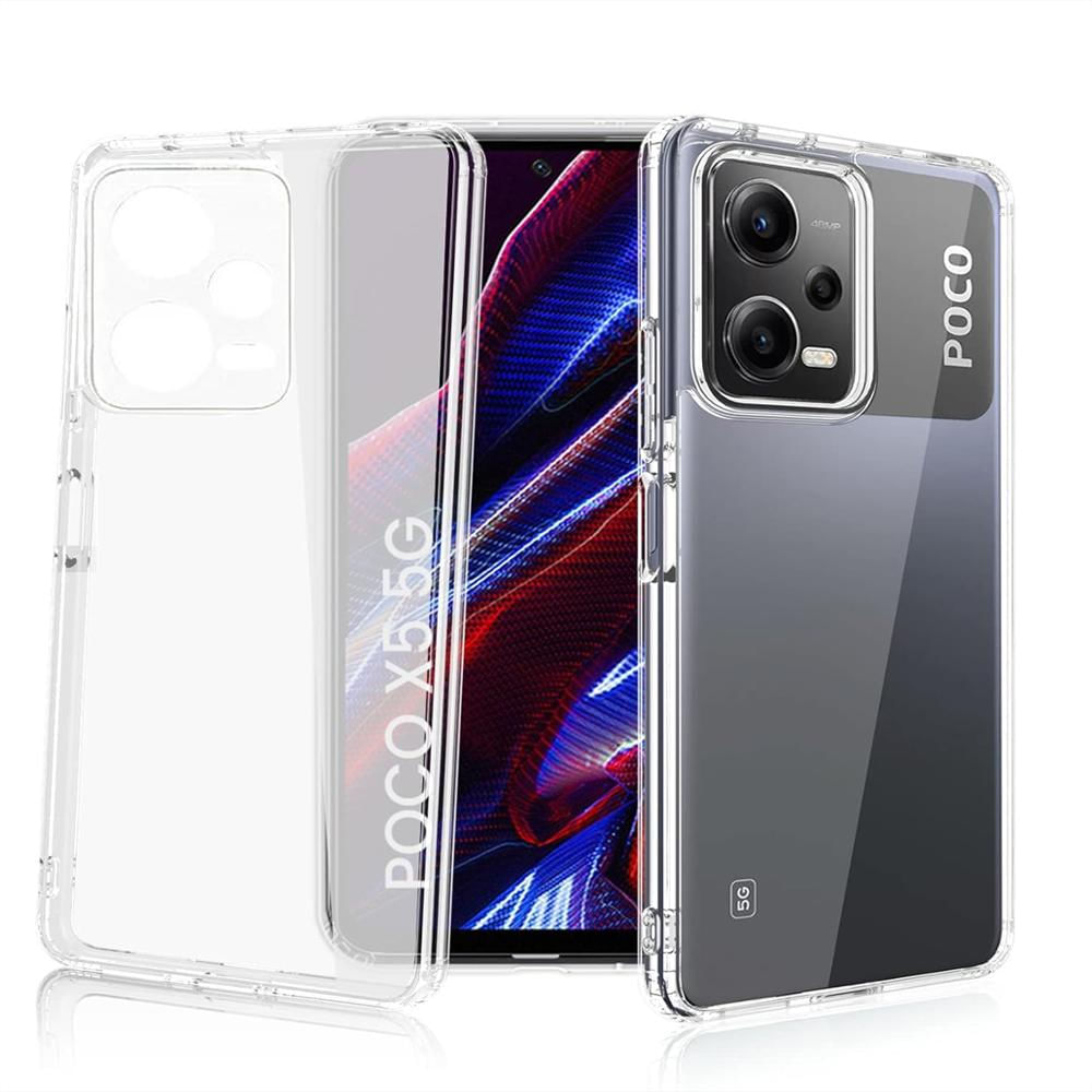 Funda Rígida Transparente Antichoque + Hidrogel Antiespia Para Xiaomi Poco X5 img #2