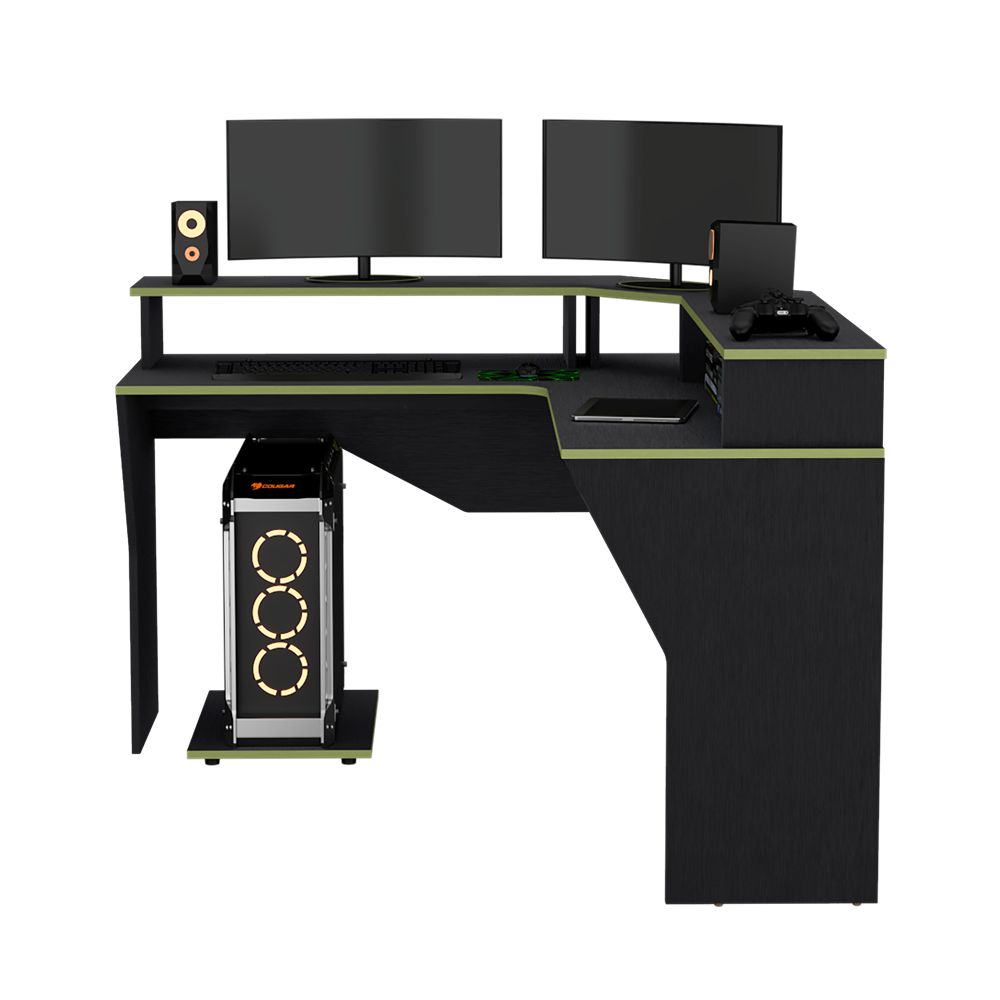Escritorio Gamer Guma 88 X 128  Wengue Verde RTA ELW 9614 img #3