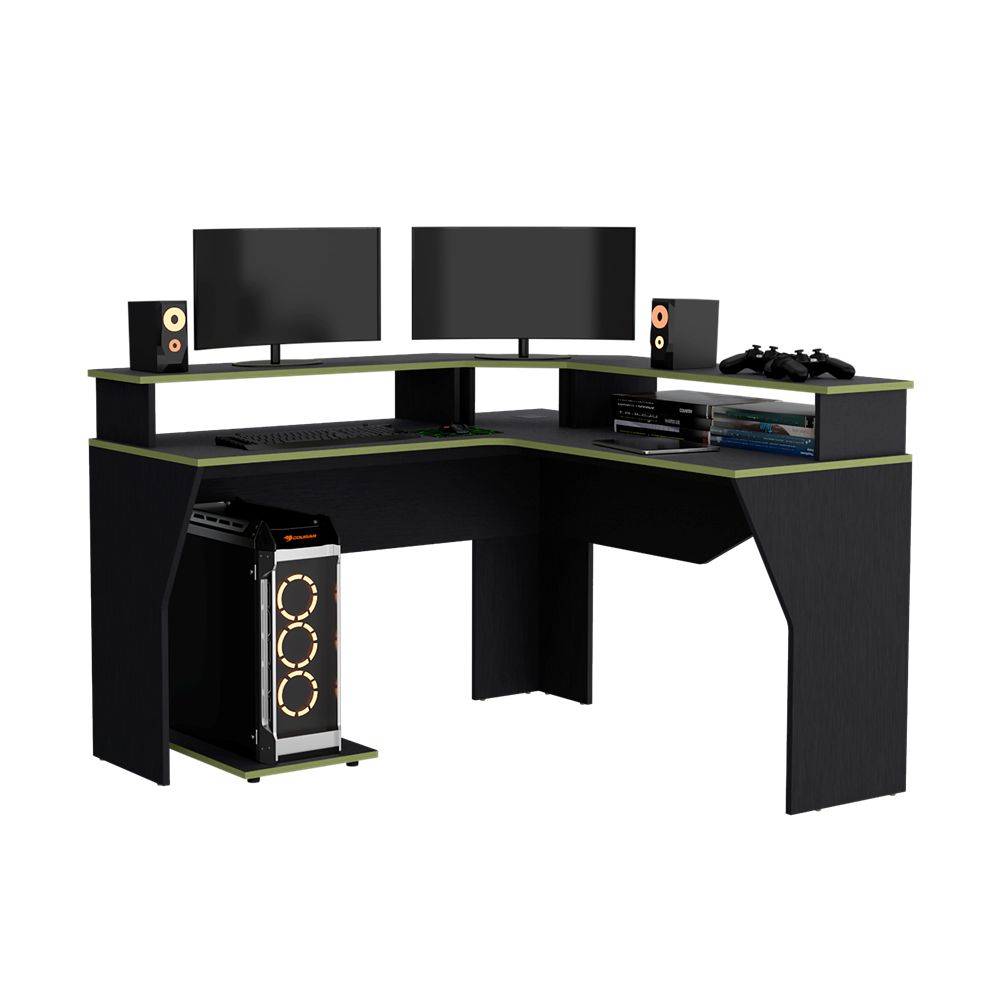 Escritorio Gamer Guma 88 X 128  Wengue Verde RTA ELW 9614 img #5
