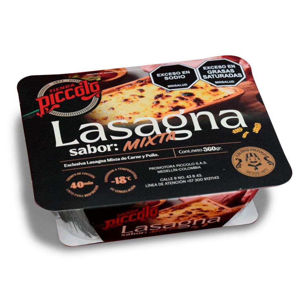 Lasaña PIZZAS PICCOLO mixta congelada (360  gr) img #1