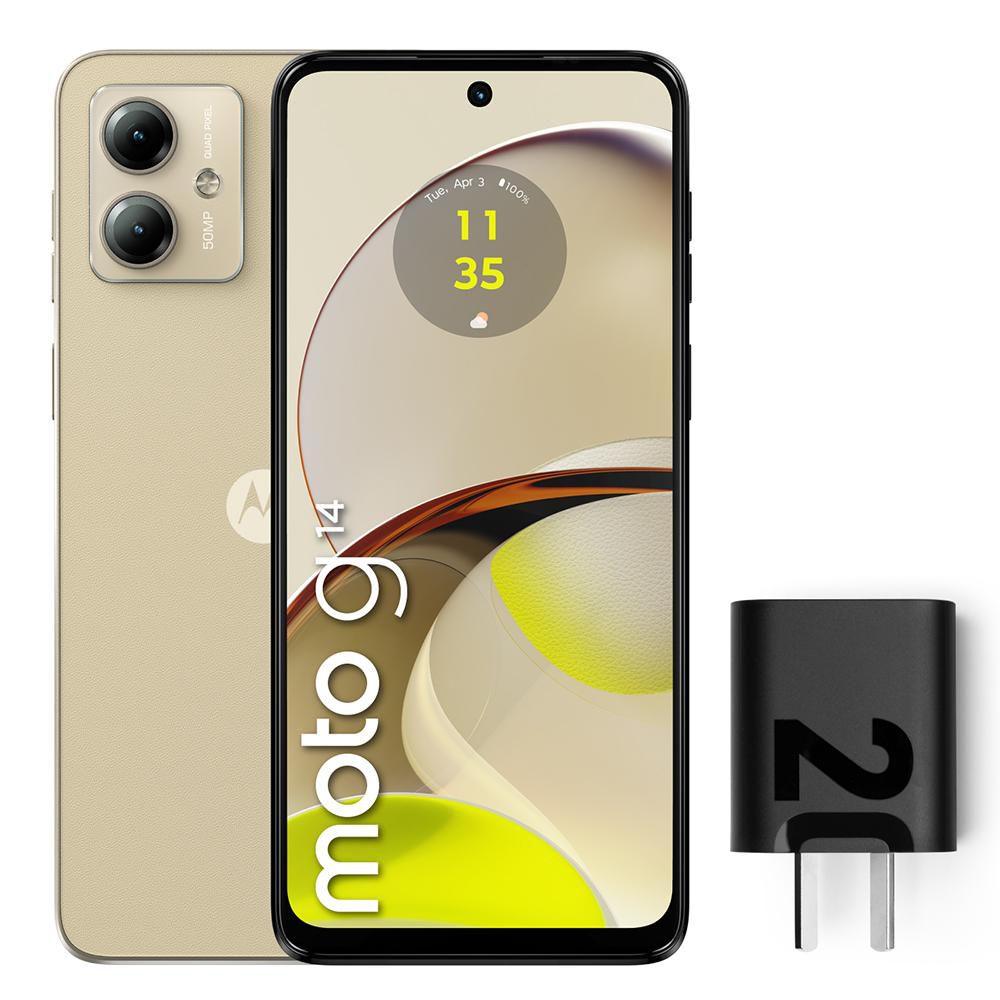 Celular MOTOROLA Moto G14 128 GB 4 GB RAM Blanco img #1