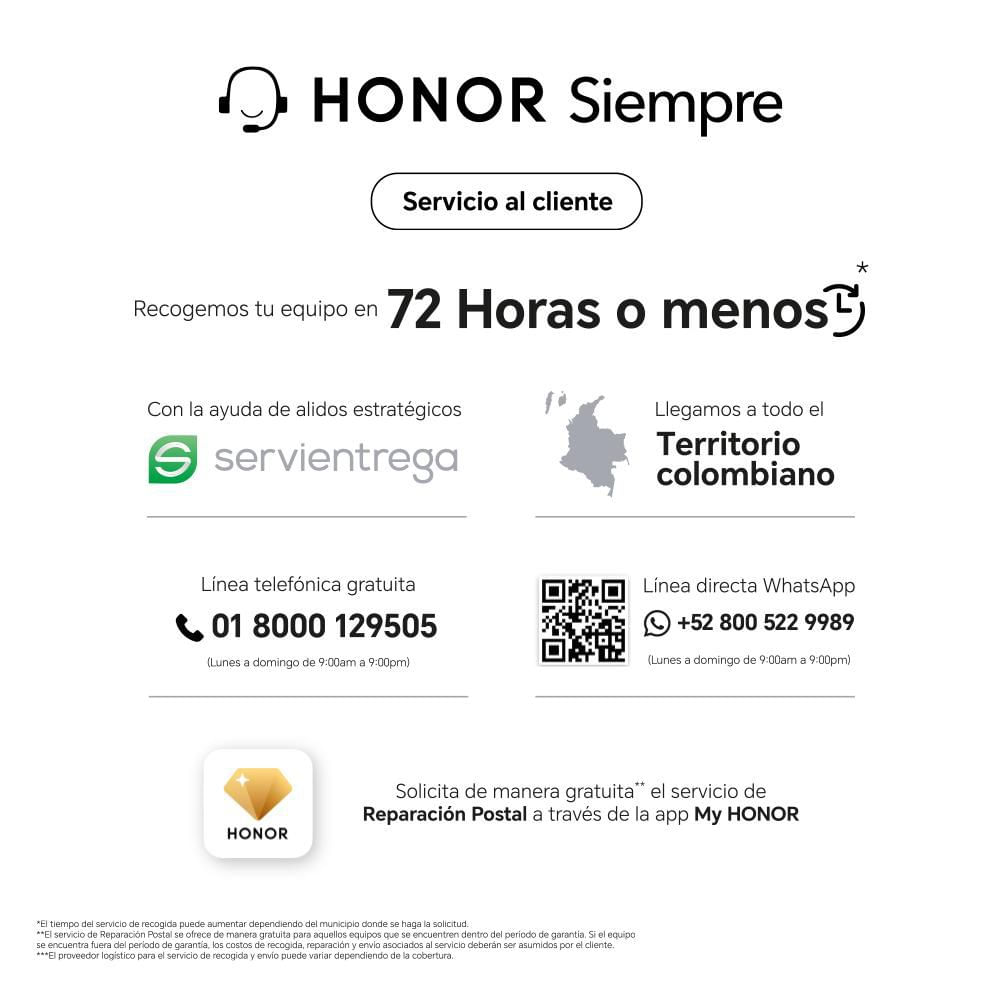 Celular HONOR X8A 256 GB 8 GB RAM Plateado img #7