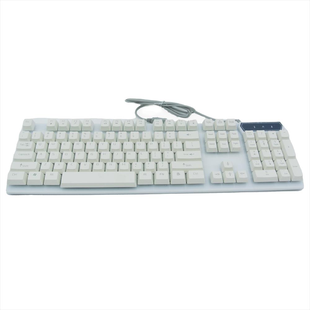 Teclado Gamer Keymaster Rgb Multicolor Blanco img #3