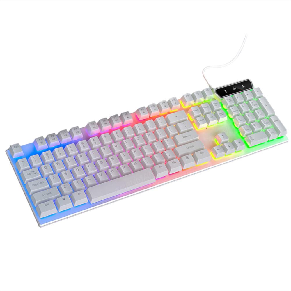 Teclado Gamer Keymaster Rgb Multicolor Blanco img #5