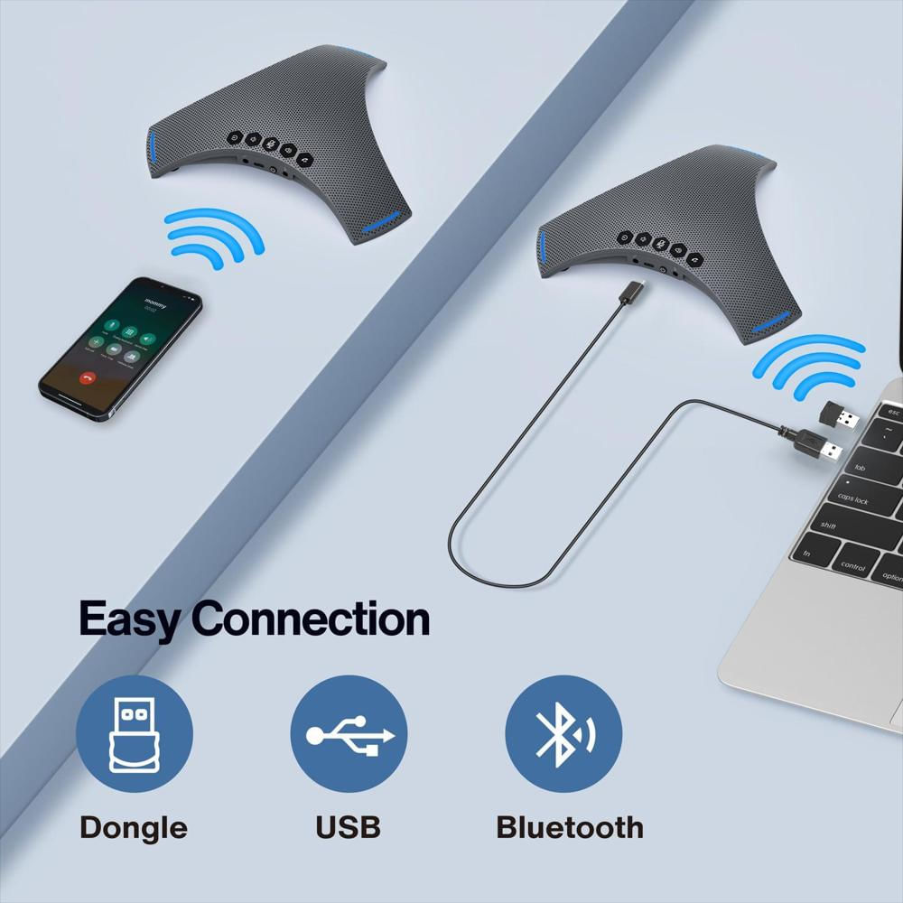 Altavoz Manos Libres Bluetooth Para Conferencias Con Conexión En Cadena img #5
