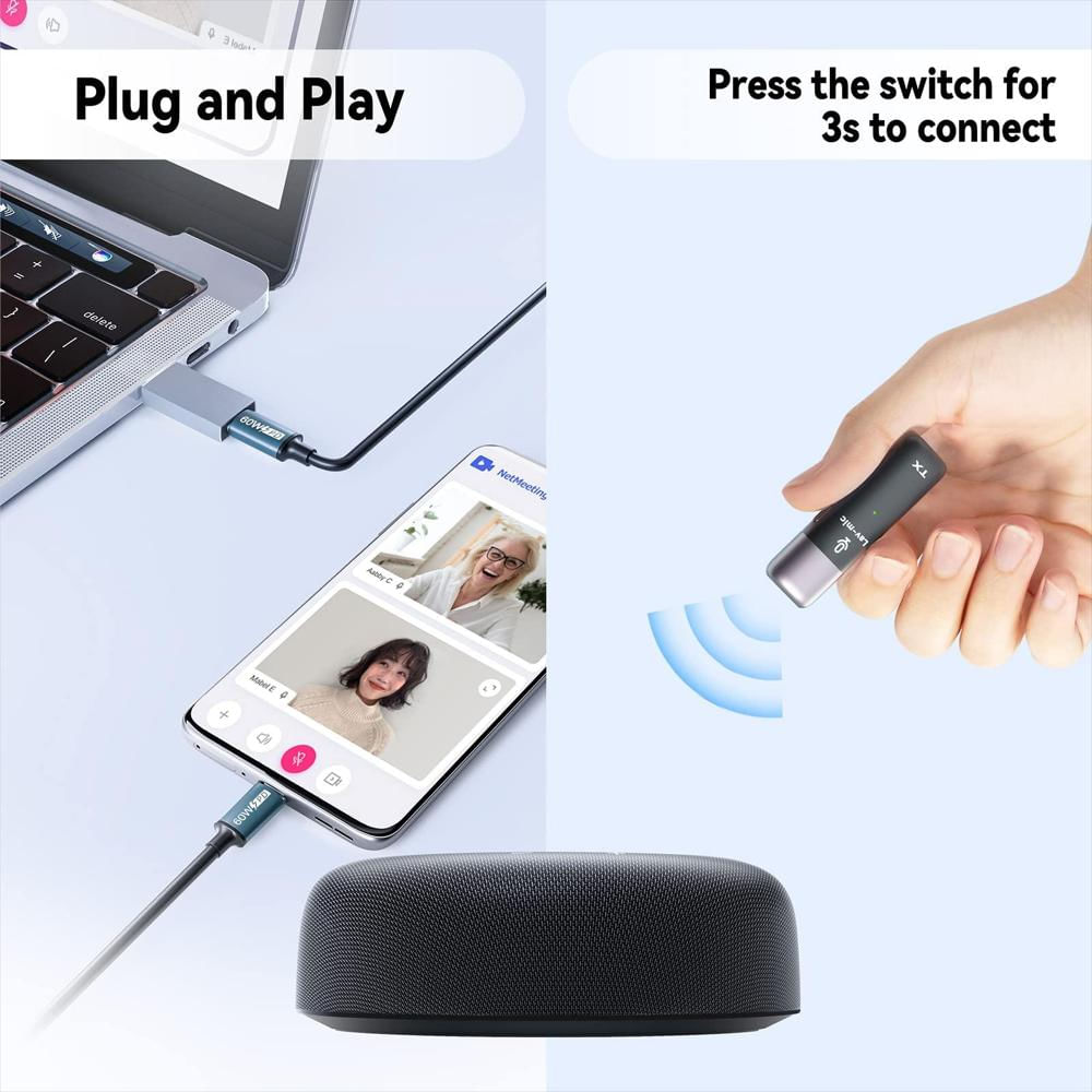 Altavoz Manos Libres Usb Con 10 Micrófonos Ai Para Conferencias img #4
