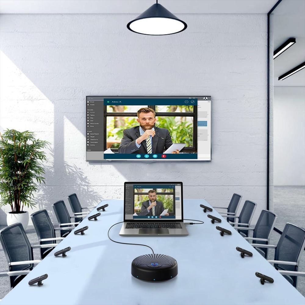Altavoz Manos Libres Usb Para Conferencias Con Micrófono 360° Y 10 Micrófonos img #2