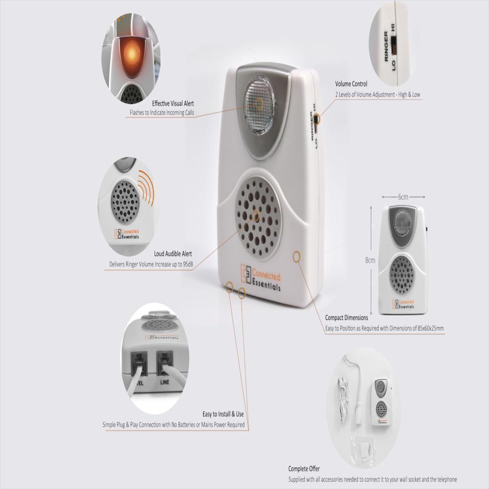 Amplificador De Timbre Telefónico Connected Essentials Cea 40 Con Luz img #2