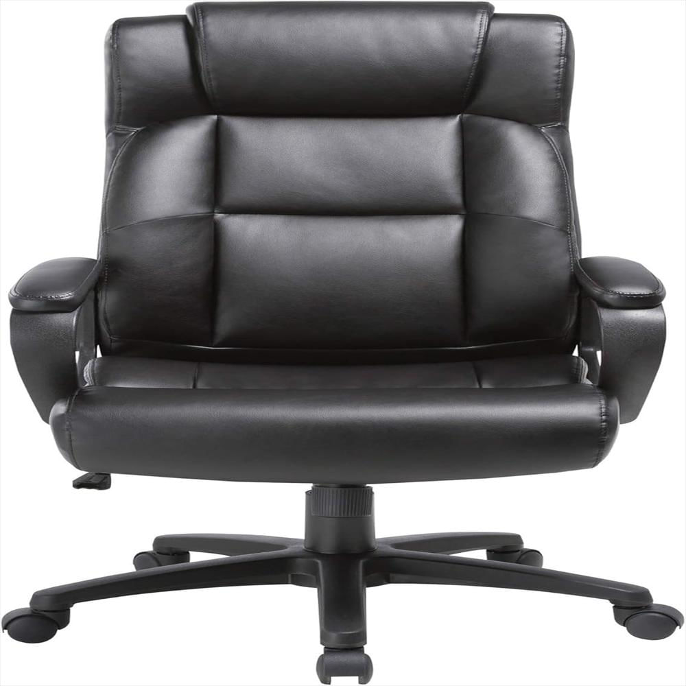 Silla Ejecutiva Lorell Cuero Negro Respaldo Alto Ajustable 360 Grados img #4