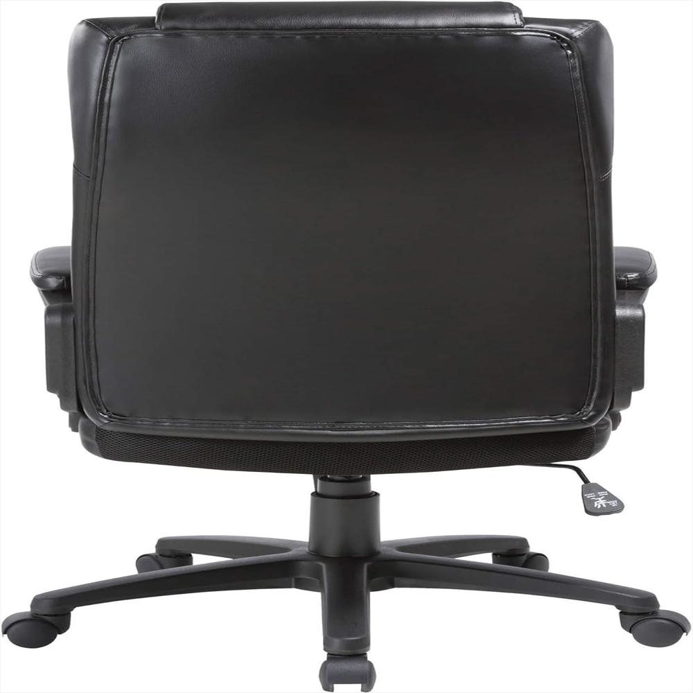 Silla Ejecutiva Lorell Cuero Negro Respaldo Alto Ajustable 360 Grados img #5