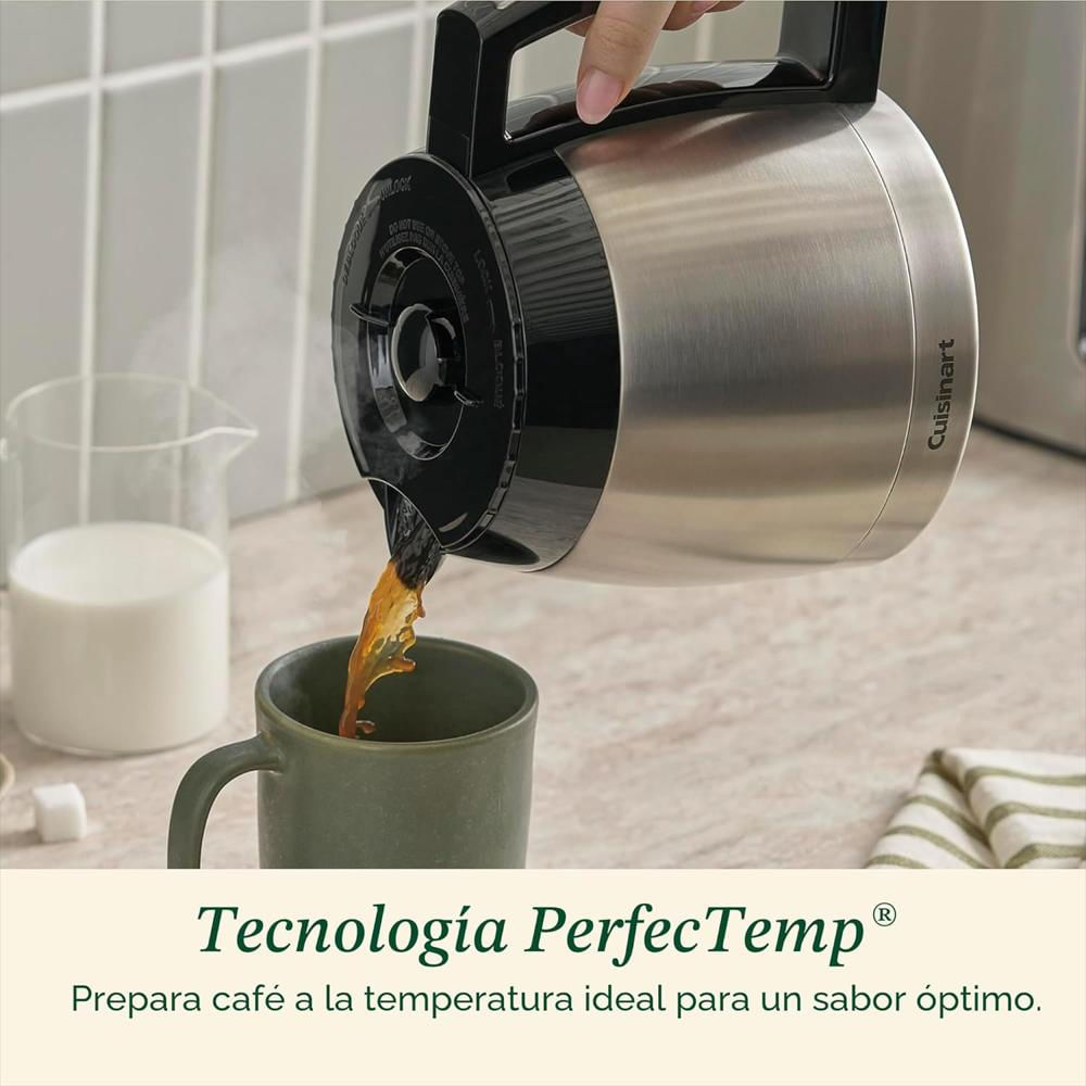 Cafetera Cuisinart Programable 12 Tazas Jarra Térmica Acero Inoxidable img #4