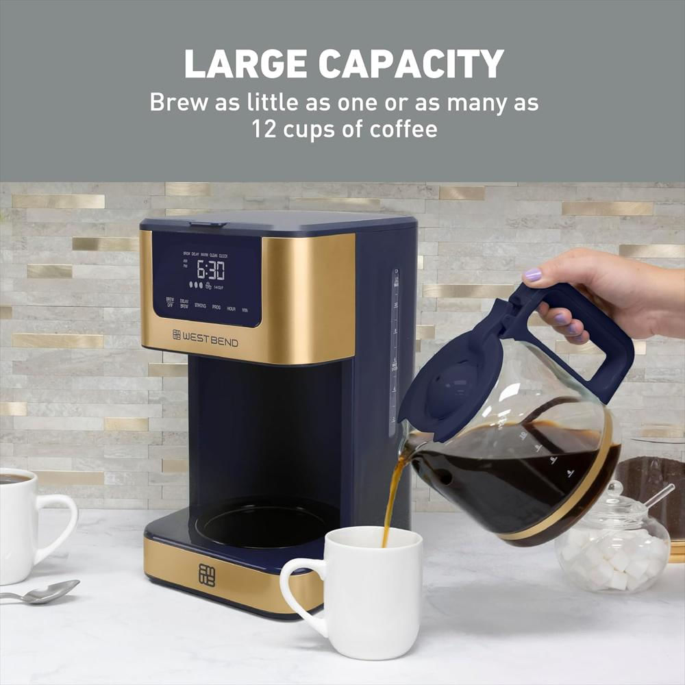 Cafetera West Bend Programable 12 Tazas Touch Selector Fuerza Café Helado img #5