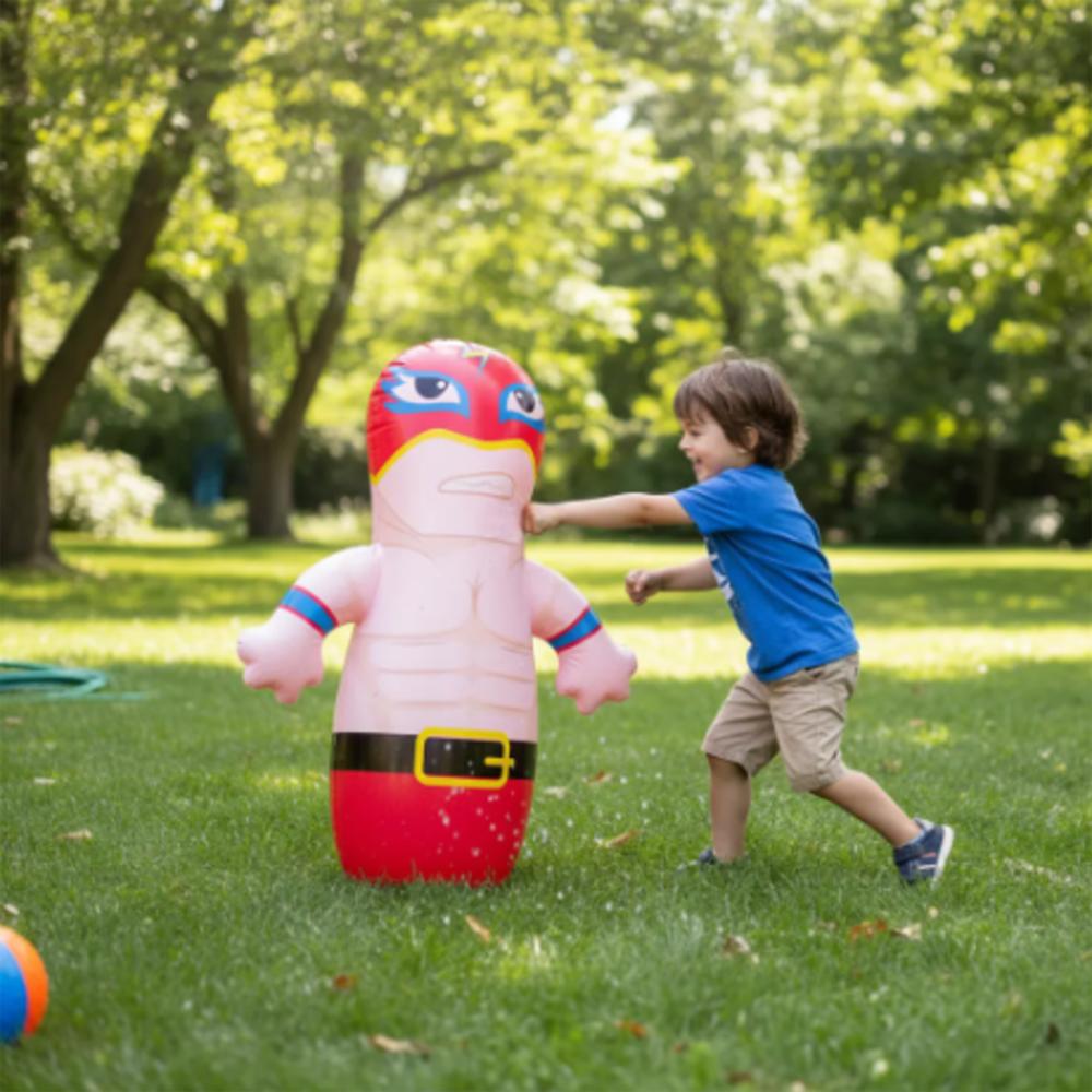 Muñeco Inflable Tipo Boxeo Infantil Rebotable Rojo img #2