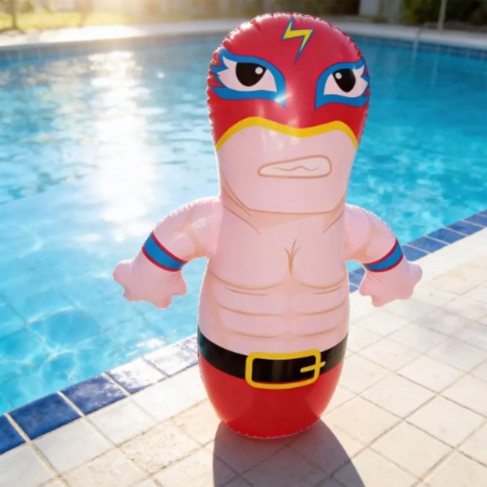 Muñeco Inflable Tipo Boxeo Infantil Rebotable Rojo img #3