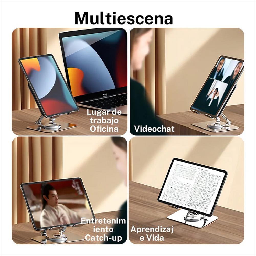 Soporte Metálico 360° Para Notebook Y Tablet img #2