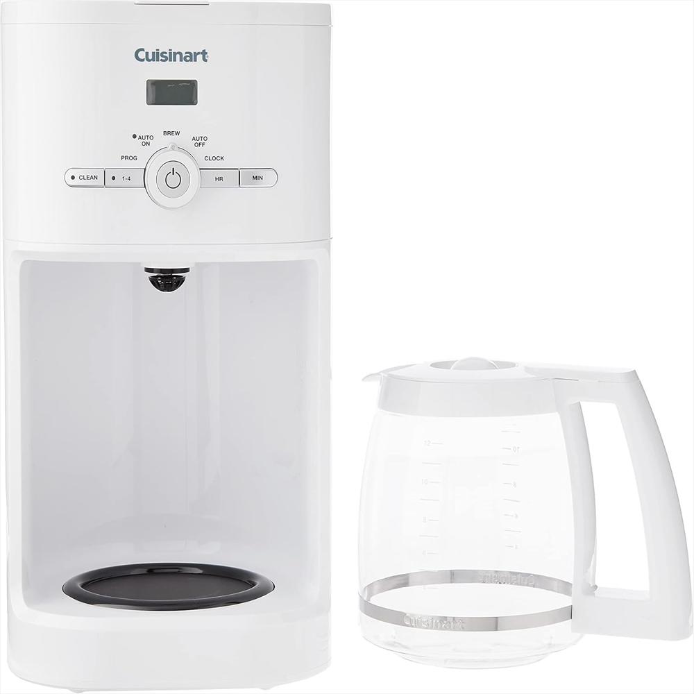 Cafetera Programable Cuisinart 12 Tazas Color Blanco Jarra Antigoteo Asa Ergonómica img #3