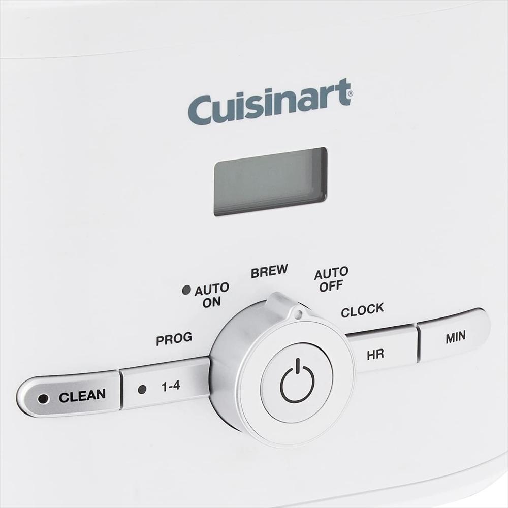 Cafetera Programable Cuisinart 12 Tazas Color Blanco Jarra Antigoteo Asa Ergonómica img #4