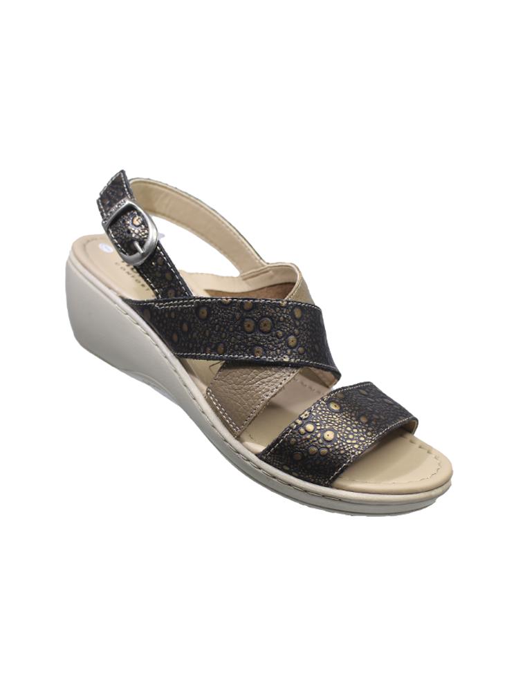 Sandalias Romulo Cuero Para Mujer Ajuste Hebilla img #2