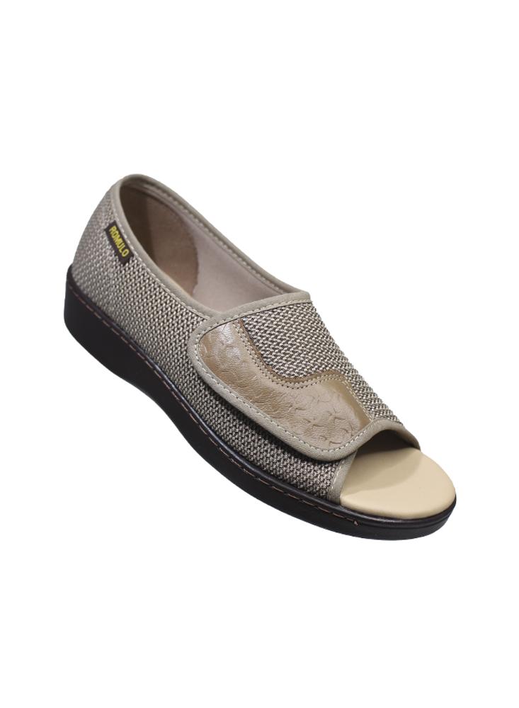 Sandalia Despuntada Romulo Textil Ajuste Velcro img #2