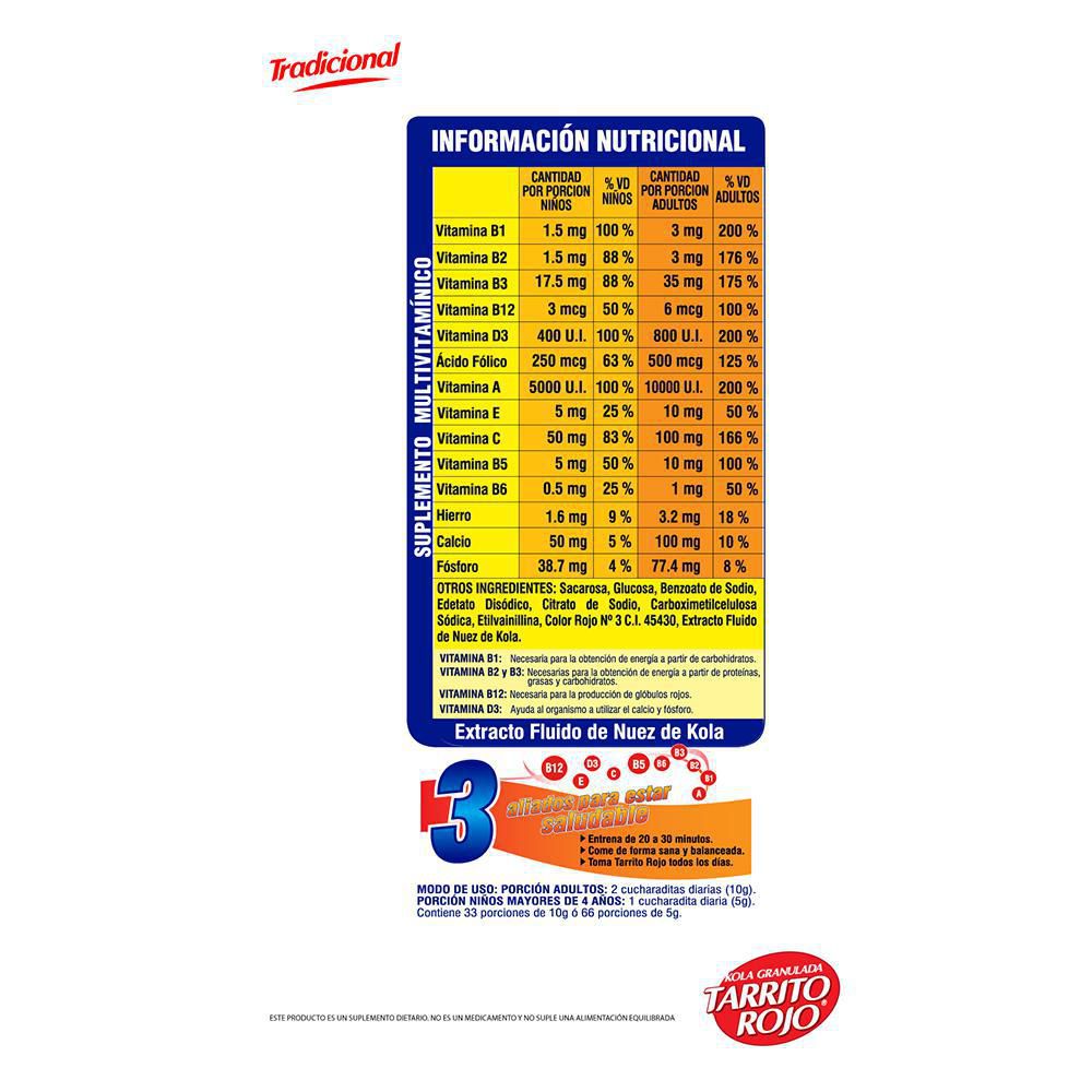 Complemento Alimenticio J.G.B  (310  gr) img #2