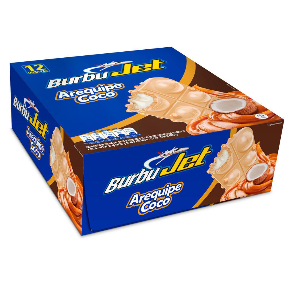 Chocolatina JET Arequipe Coco DSP (600  gr) img #2
