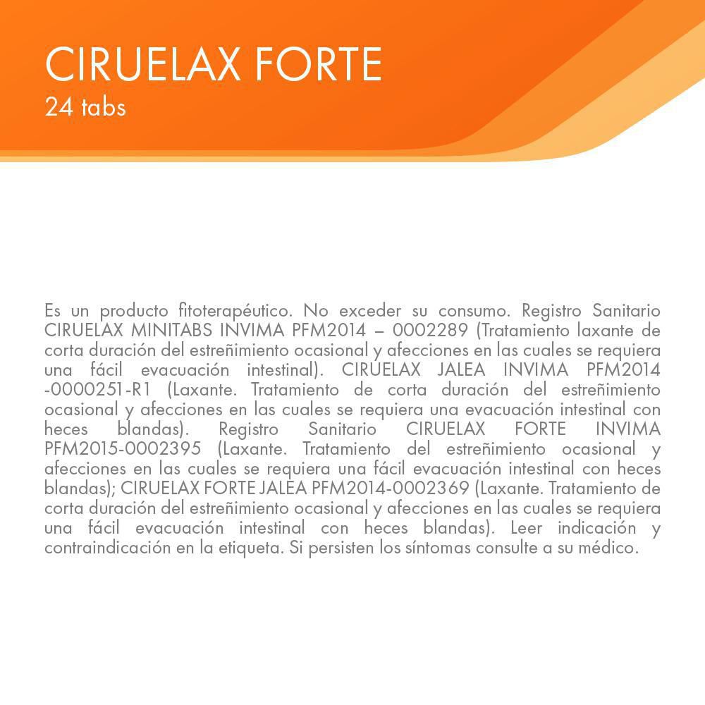 Laxante Forte Comprimidos CIRUELAX EX1474 img #3