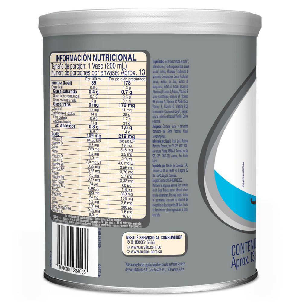 Complemento nutricional NESTLE Active vainilla en polvo (400  gr) img #3