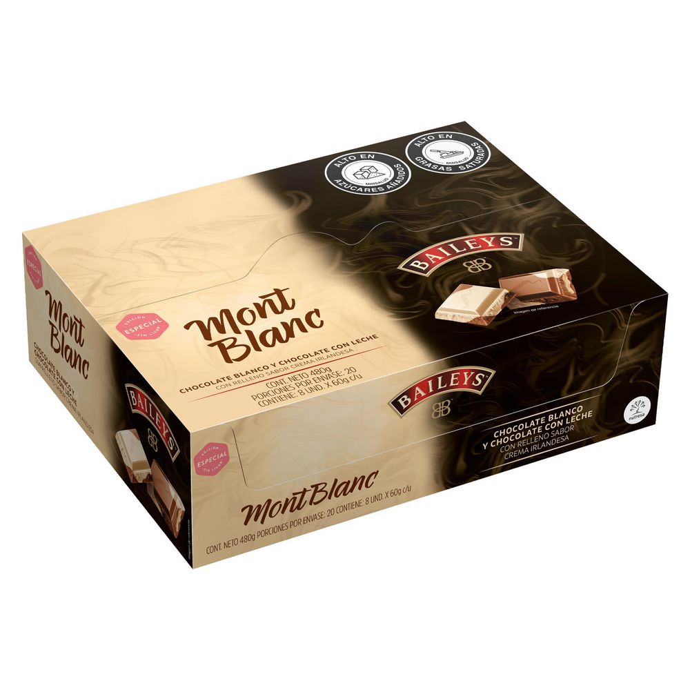 Chocolatina MONTBLANC BICOLOR (480  gr) img #2