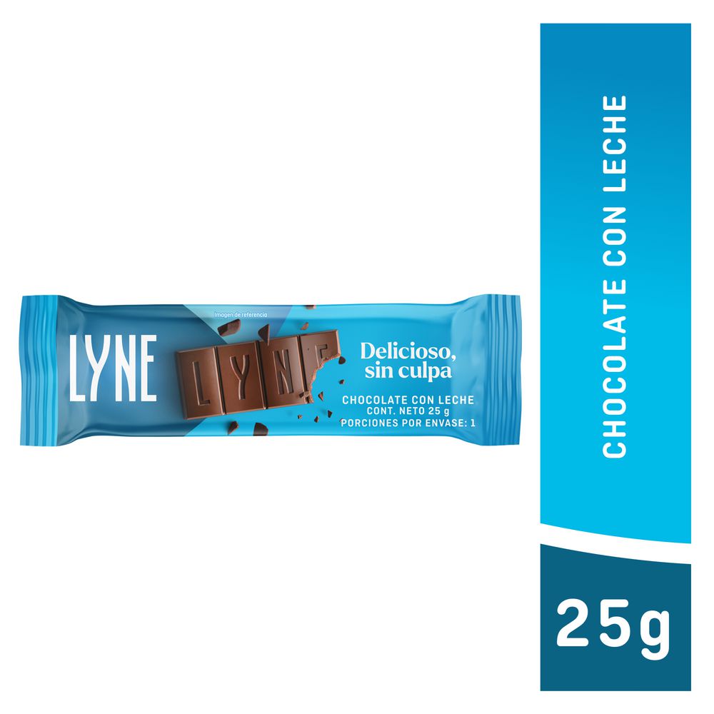 Chocolatina LYNE chocolate con leche (25  gr) img #1