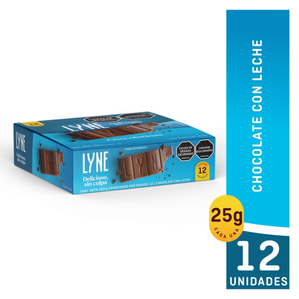 Chocolatina LYNE caja chocolate con leche (300  gr) img #1