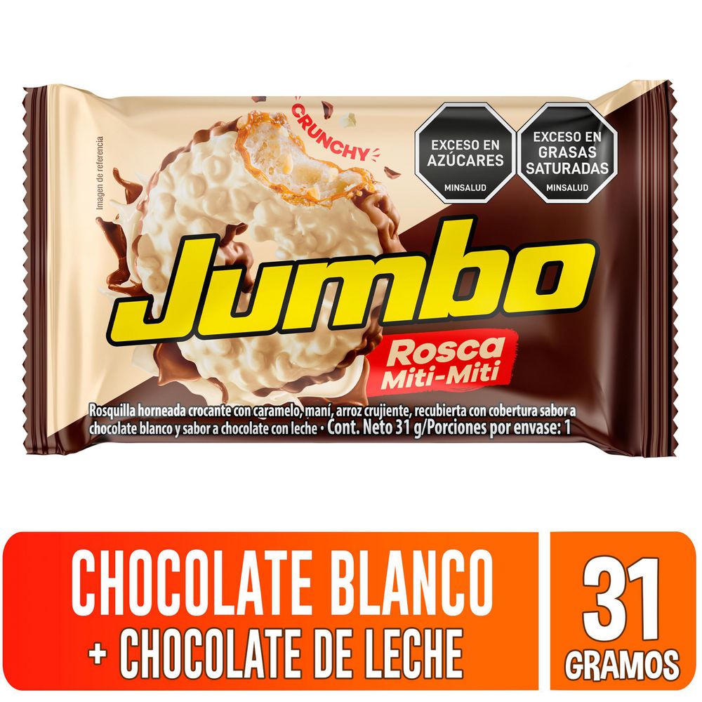 Chocolatina JUMBO chocolate blanco de leche  (31  gr) img #1