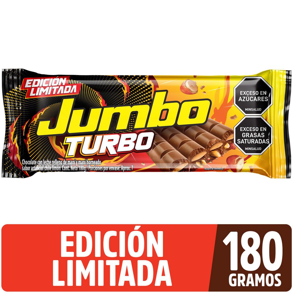 Chocolatina JUMBO turbo relleno de maní (180  gr) img #1