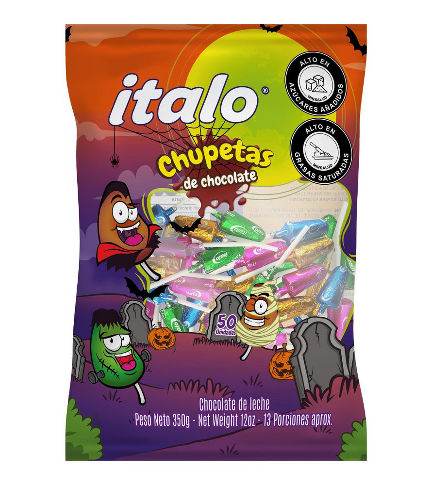 Chupetas ITALO chocolate de leche (350  gr) img #1
