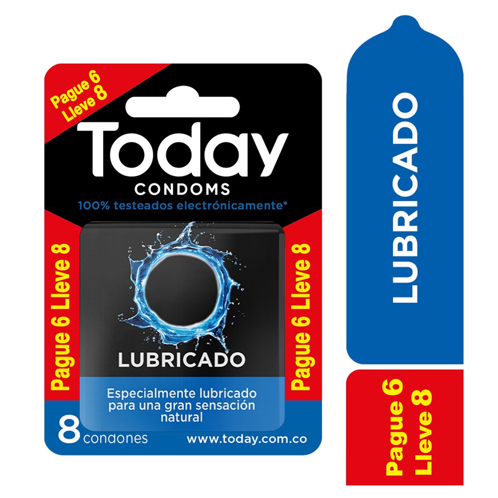 Condones TODAY lubricados pague 6 lleve 8 (6  und) img #1