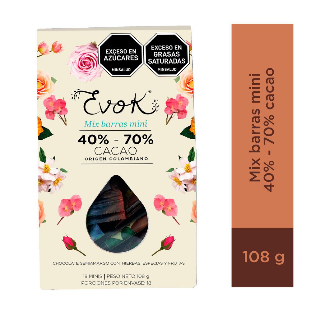 Chocolatina EVOK MINISVBT (108  gr) img #1