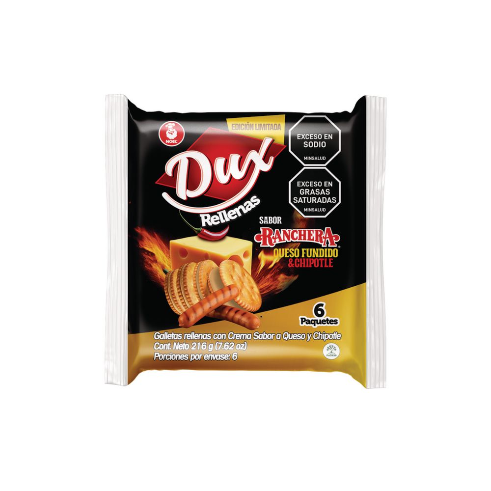 Galletas DUX con crema sabor a queso y chipotle (216  gr) img #2
