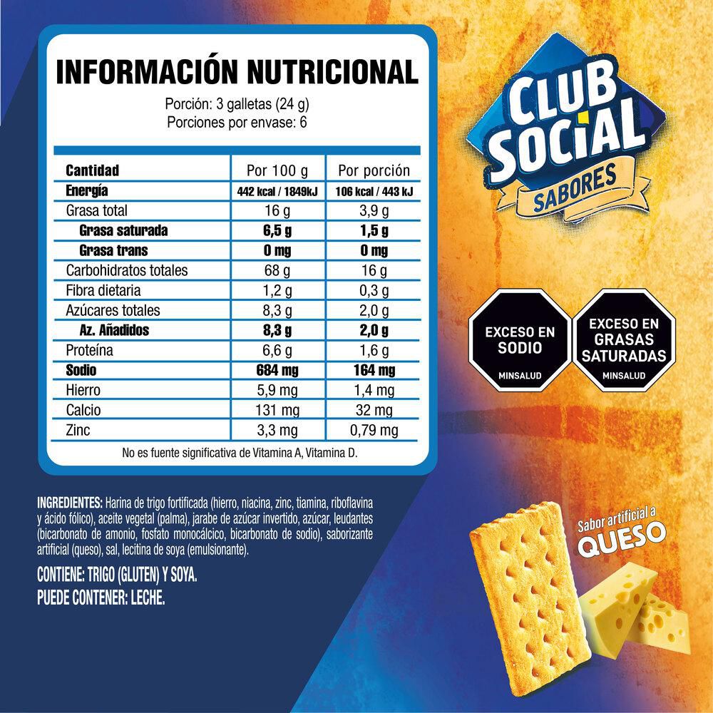 Galletas CLUB SOCIAL sabor a queso x6und (144  gr) img #4