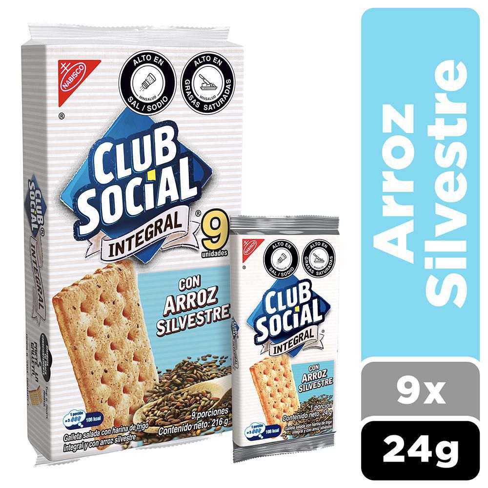 Galletas CLUB SOCIAL Harina  Arroz (216  gr) img #1