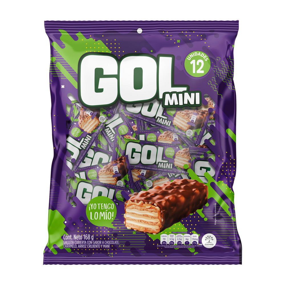 chocolatina GOL MINI (168  gr) img #2