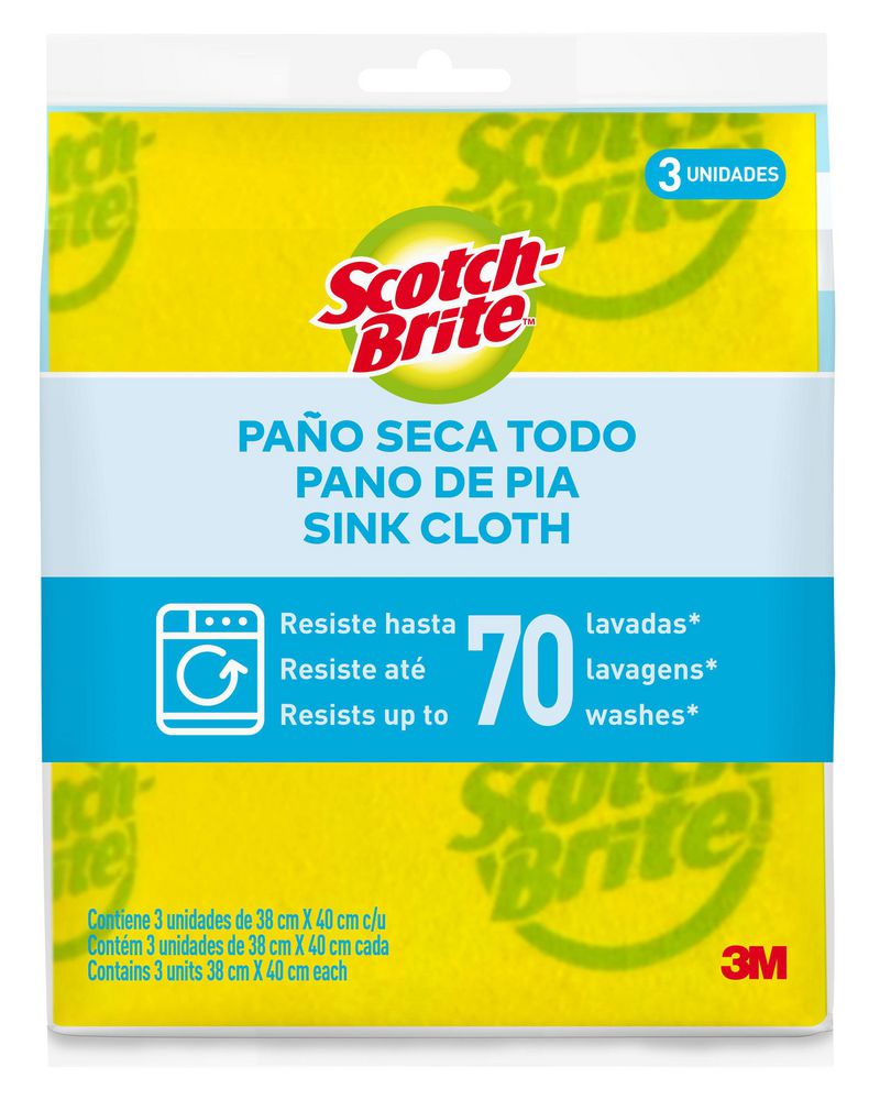 Pano SCOTCH BRITE SECA TODO 38CM X 40CM (3  und) img #2