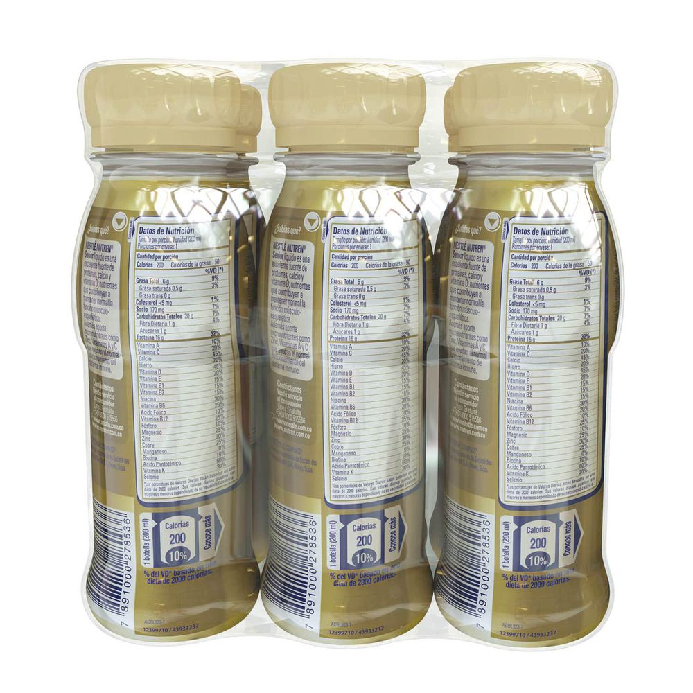 Complemento nutricional NESTLÉ HEALTH SCIENCE NUTREN senior mix de frutas líquido x6und (800  gr) img #2