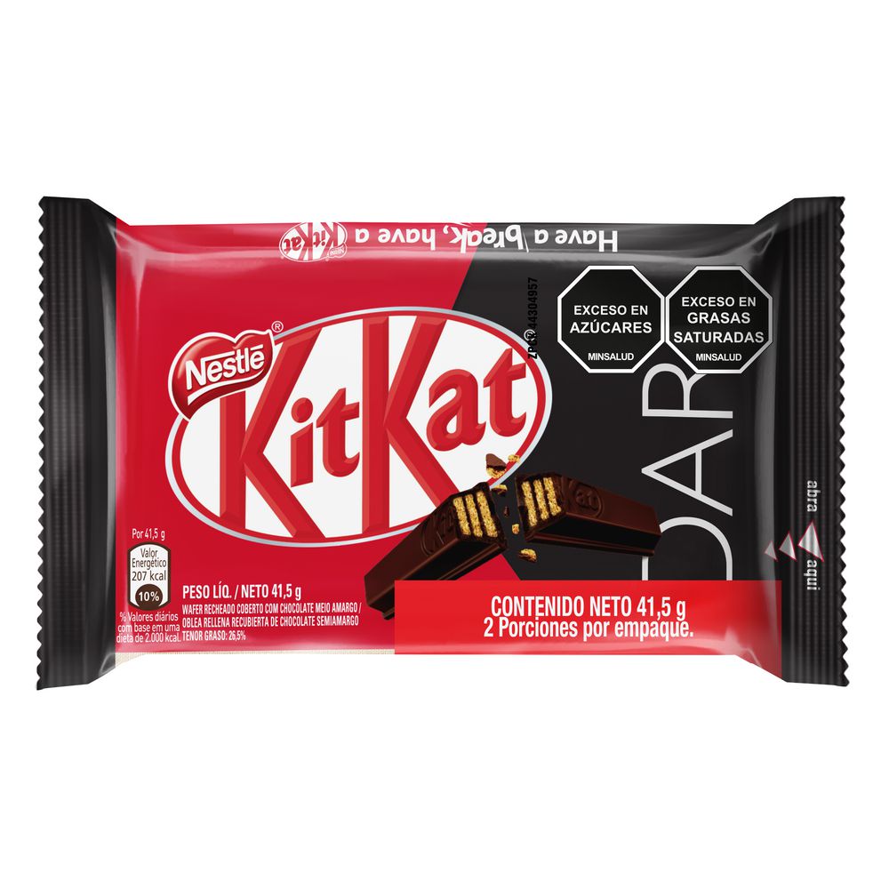 Galletas KIT KAT cubierta de chocolate dark (41.5  gr) img #1