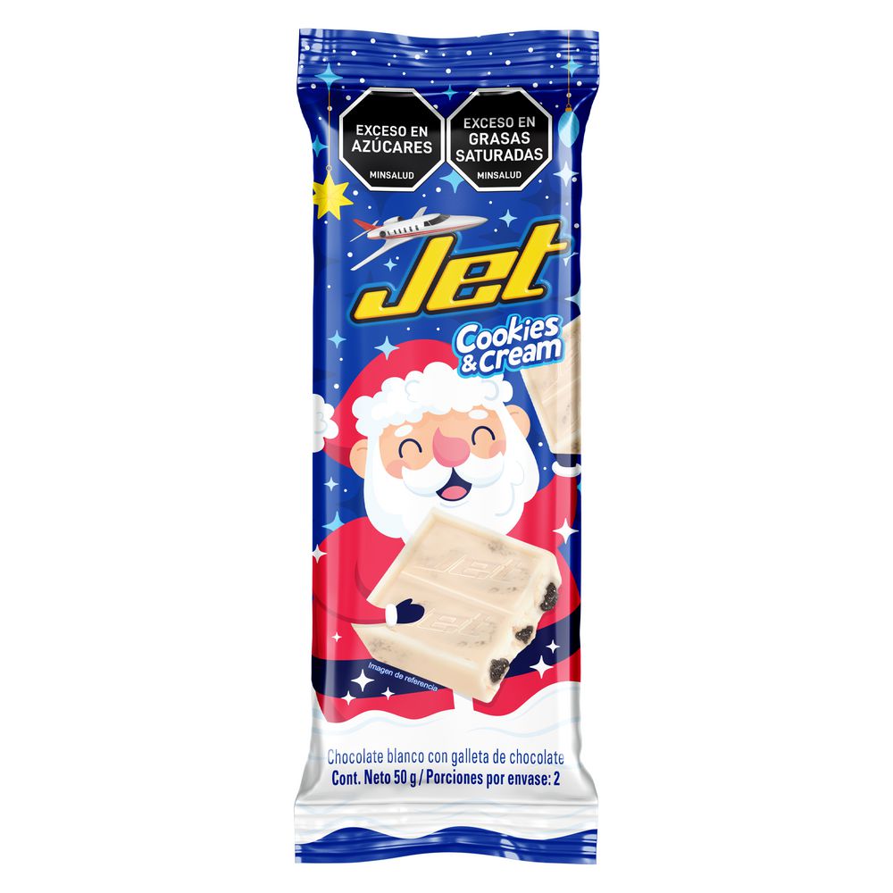 Chocolatina JET cookies & cream (50  gr) img #1