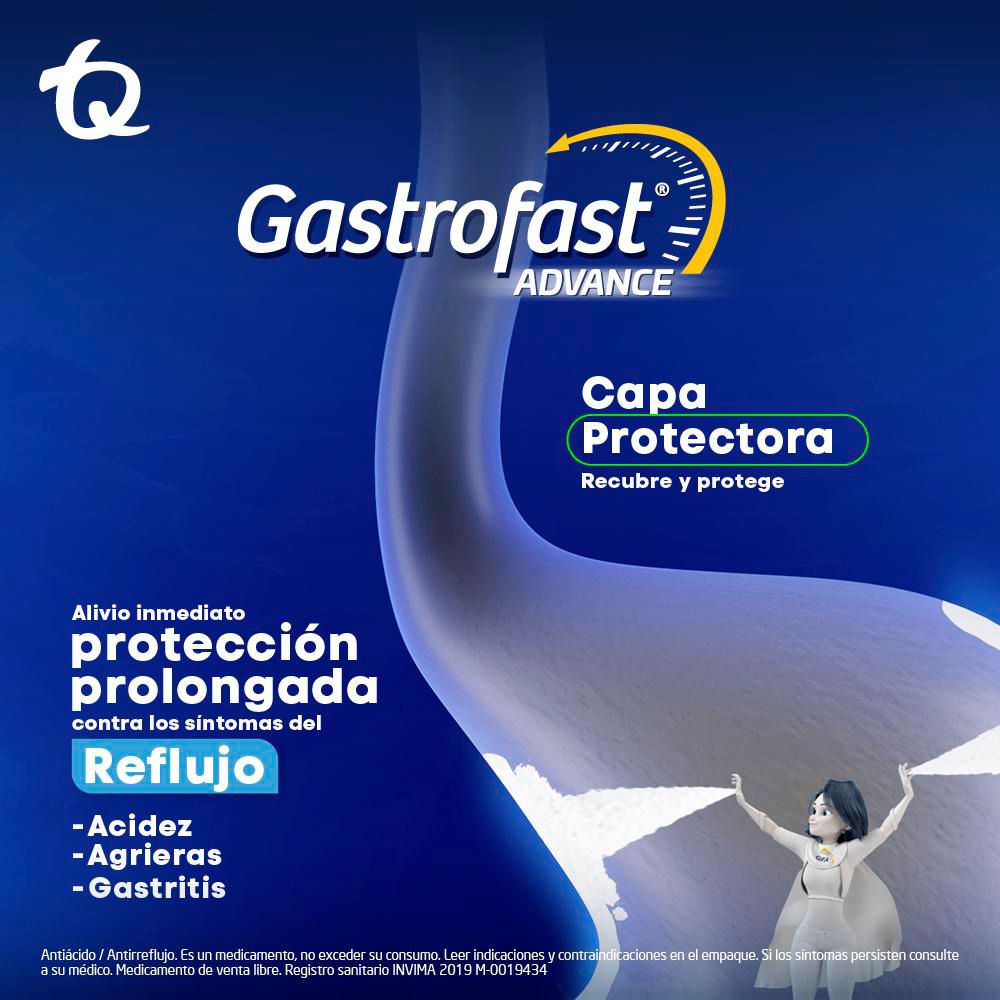 Suspensión oral  GASTROFAST Para acidez y reflujo (240  ml) img #4