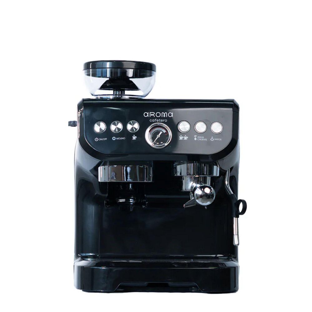Maquina Espresso AROMA CAFETERO Barista Con Molino, Panel Digital  Negra MAQCM10N img #1