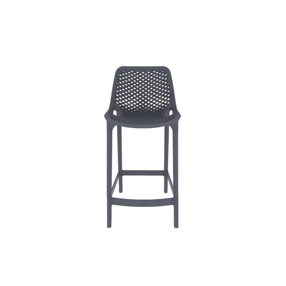 Silla Para Bar Miame, Color Gris Oscuro, Con Reposa Pies En Diseño Moderno img #4
